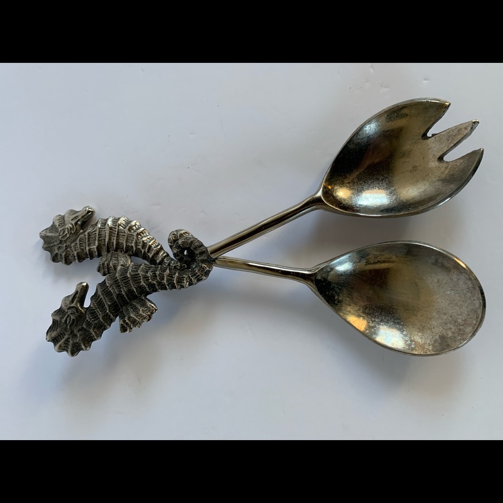 🧜🏼‍♀️SILVER SEAHORSE SERVING SET🧜🏼‍♀️